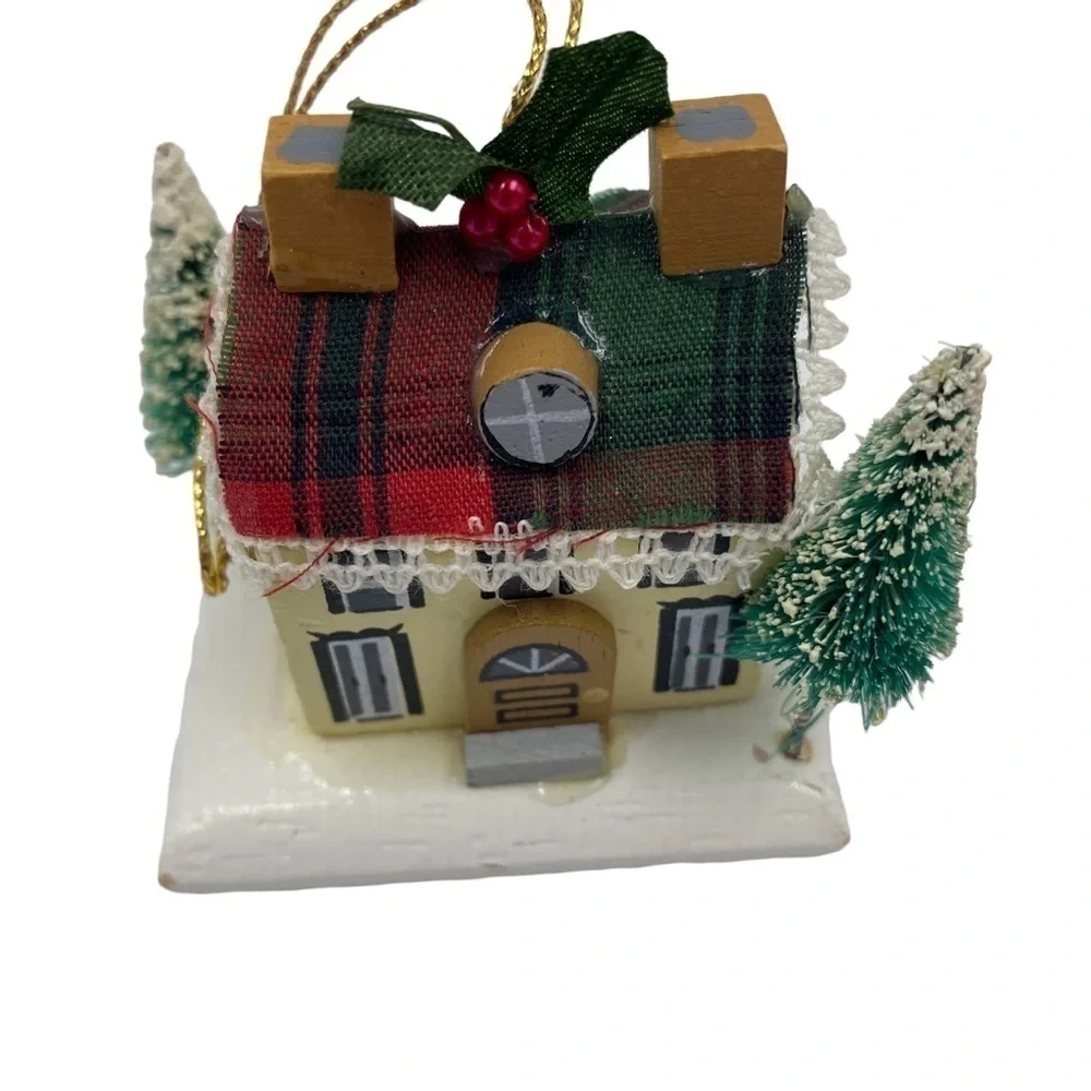 Vintage Christmas 🎄Ornament Miniature Wood House by Kurt Adler